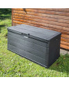 Baúl de Jardín ALPHA 118x59x57cm 340L - Antracita