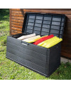 Baúl de Jardín ALPHA 118x59x57cm 340L - Antracita