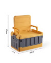 Caja de almacenamiento con asiento multifunción. Ligera y resistente