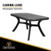 Mesa de resina CARIBE Luxe Rectangular (Antracita)