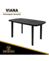 Mesa de jardín Viana rectangular